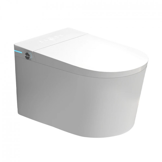 Унитаз умный настенный MEISHIDA-953F, 59см, УФ, 2 пульта, русский голос