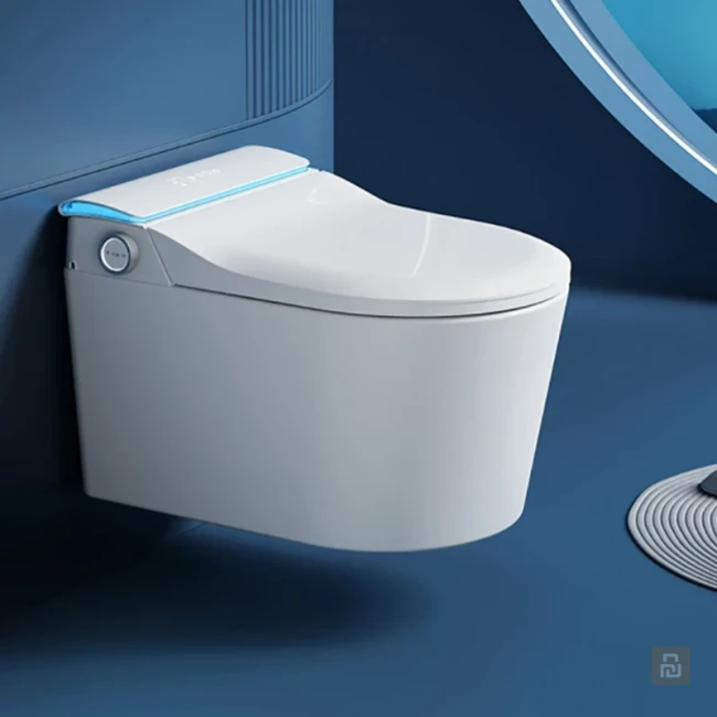 Унитаз умный настенный MEISHIDA-G16, 59см, автомат, бачок, пена, ароматерапия, русский голос.