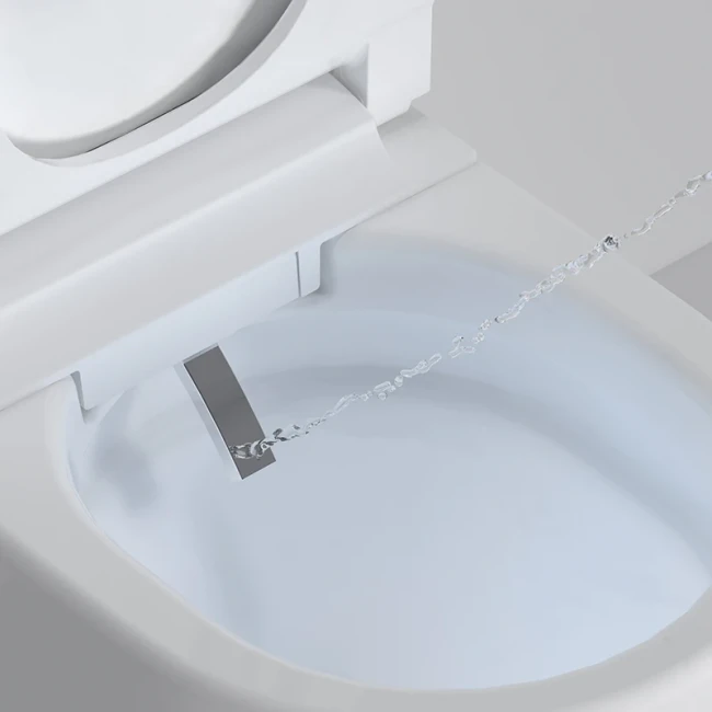 Унитаз умный настенный MEISHIDA-955C, 58см, детское сиденье, полная встройка, русский голос