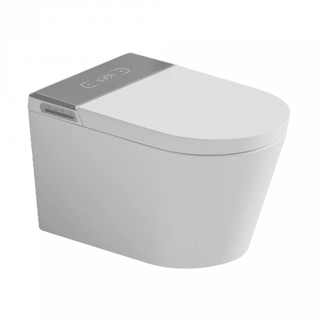 Унитаз умный настенный MEISHIDA-955C, 58см, детское сиденье, полная встройка, русский голос
