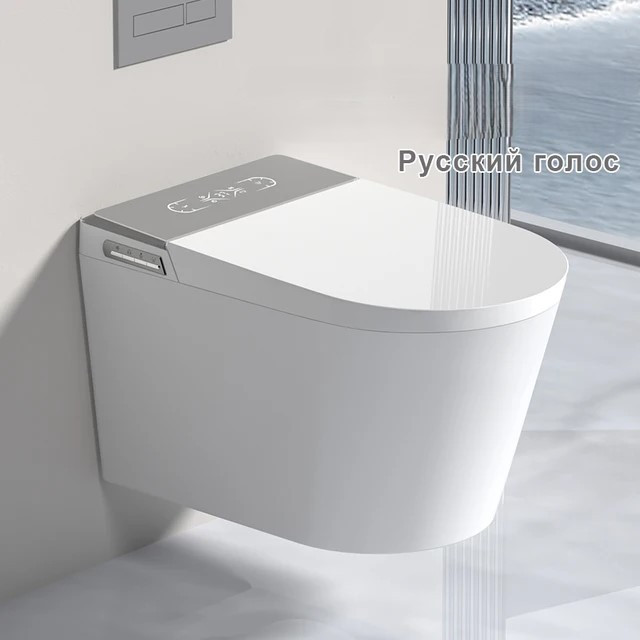 Унитаз умный настенный MEISHIDA-955C, 58см, детское сиденье, полная встройка, русский голос