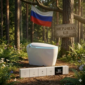 Унитаз умный MEISHIDA-820/611F, 68см, УФ, русский голос