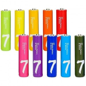 Батарейка CUKTECH Zi7 Rainbow AAA (LR06), Alkaline, без меркурия и кадмия, Hitachi-Maxell