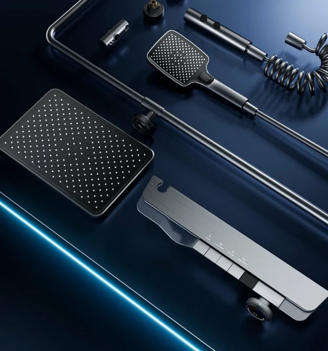 Душевой комплект Meishida Sugar 2747, термомостат, дисплей