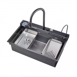 Кухонная мойка Submarine (SGP7647S), 76мм, краны латунь, оригинал