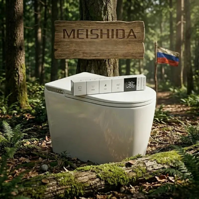 Унитаз умный MEISHIDA-606BSHP, 58.8см, УФ, ароматизация